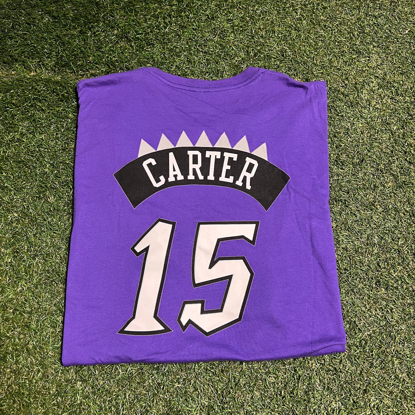 Mitchell and Ness Raptors #15 Carter Purple Tee Size XXL NEW v16068