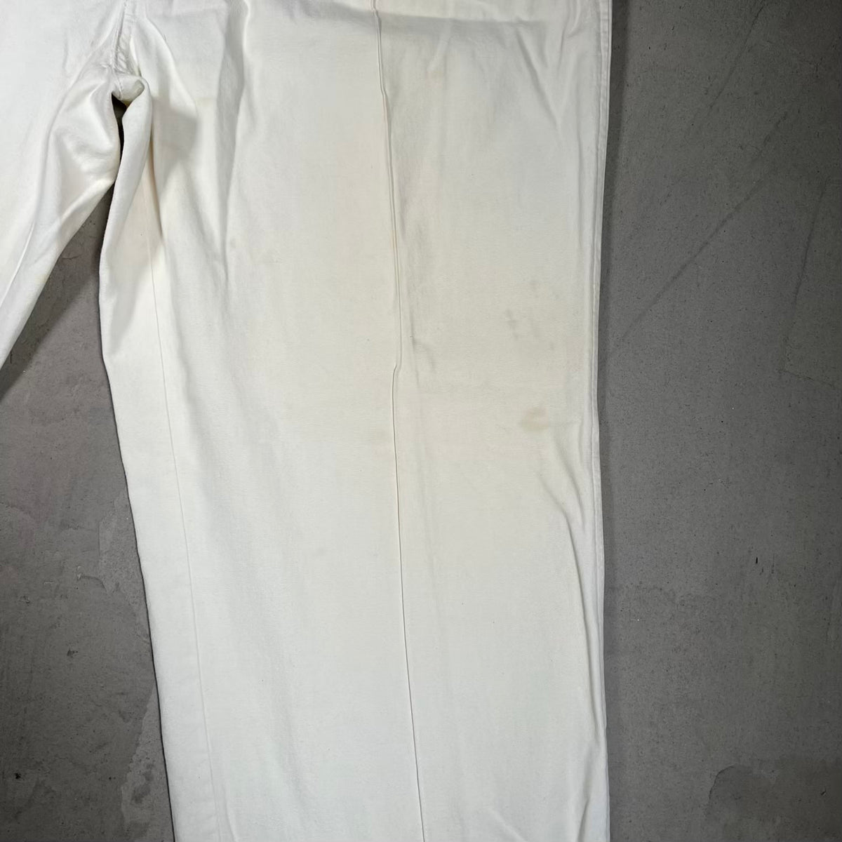 1990s Polo Ralph Lauren White PLeated Trousers Size 38 USED v20087