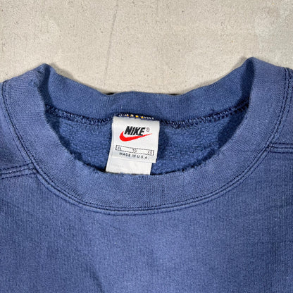 1990s Nike White Tag Navy Crewneck Size XL USED v19075
