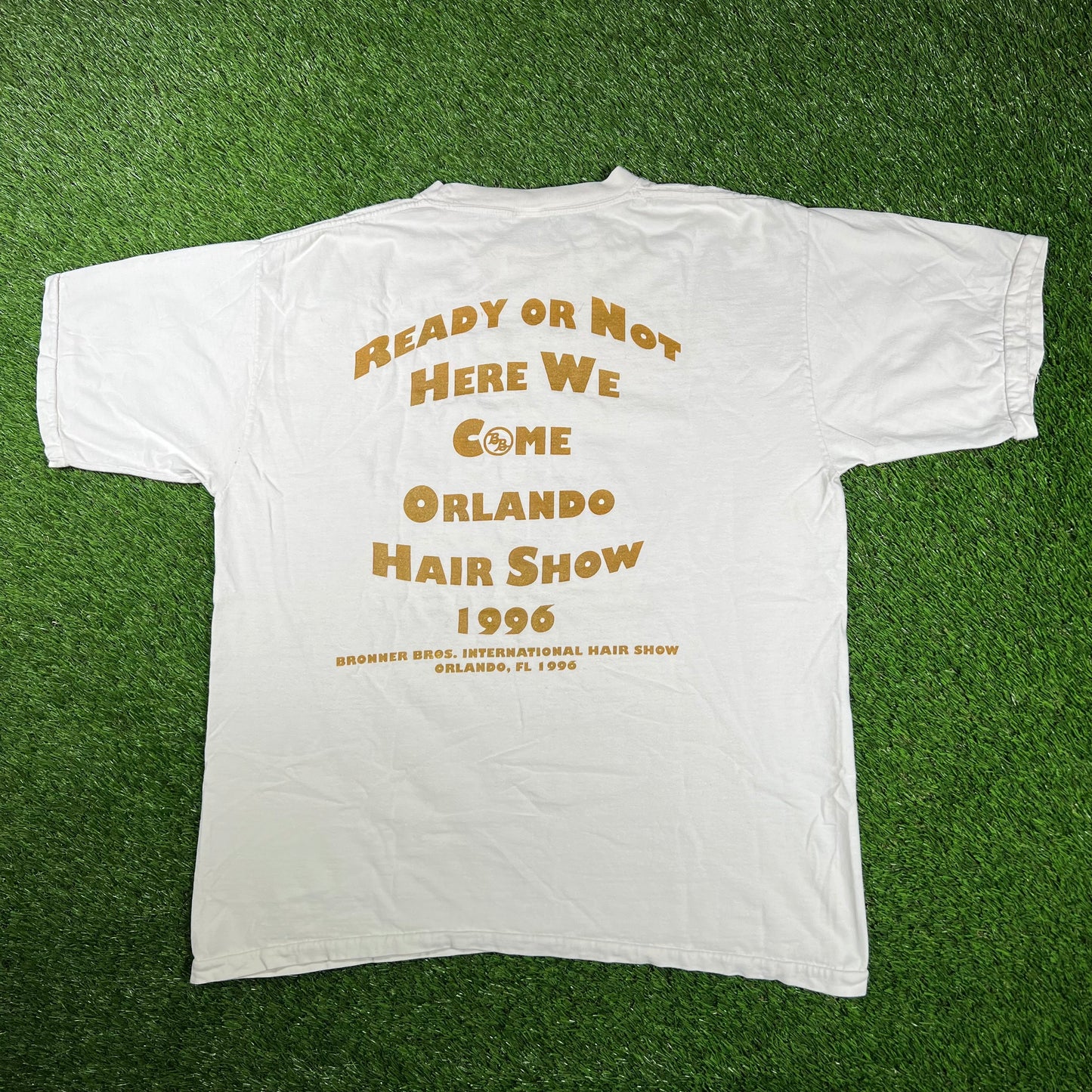 1996 "Extra Extra Read All About It" White Tee Size XL USED v17002
