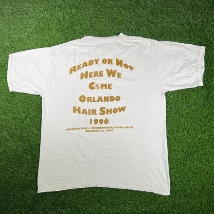 1996 "Extra Extra Read All About It" White Tee Size XL USED v17002