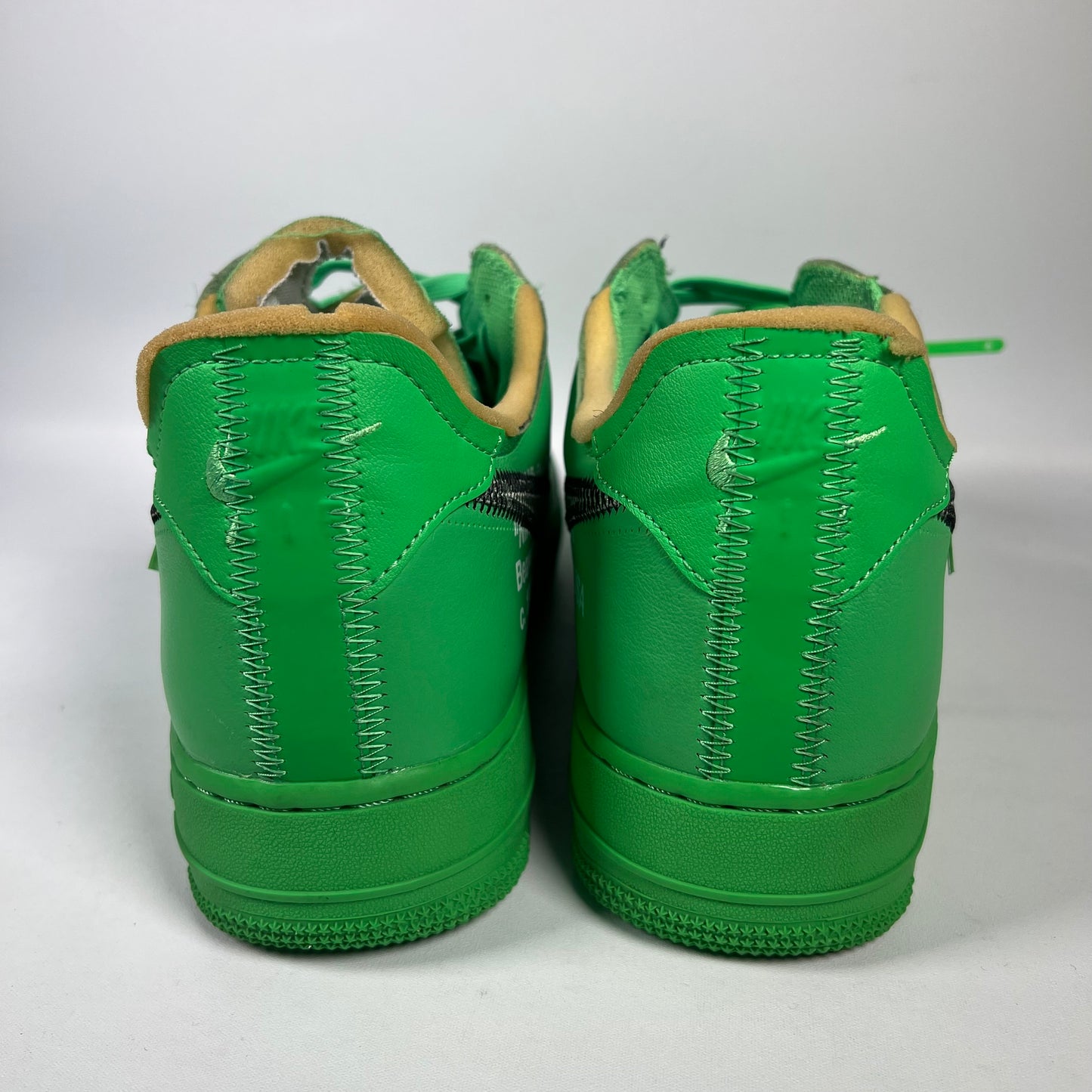 Nike Air Force One Off White Brooklyn Green (2022) Size 11 USED s16032
