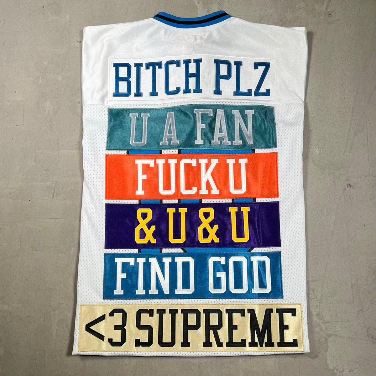 Supreme Find God White Football Jersey (2026) Size Small USED x18288