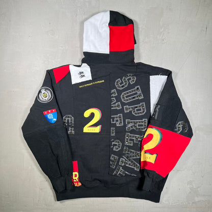 Supreme Patchwork Zip Up Hoodie (2025) Size XL USED x18931