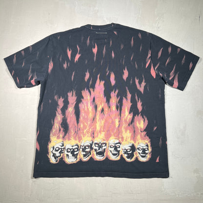Supreme MM6 Maison Margiela Liquid Blue Oversized Tee Size Large USED x17080