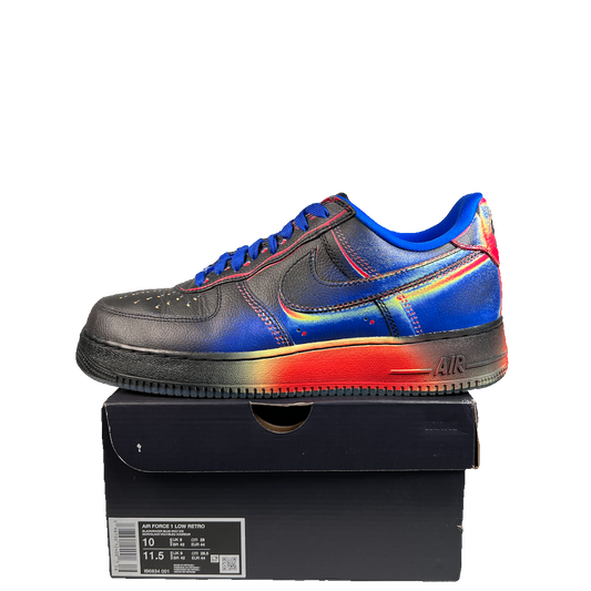 Nike Air Force One Low Heat Map Black Racer Blue (2026) Size 10 USED s22682