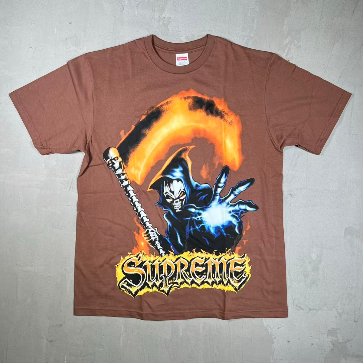 Supreme Grim Reaper Brown Tee (2026) Size Large NEW x18962