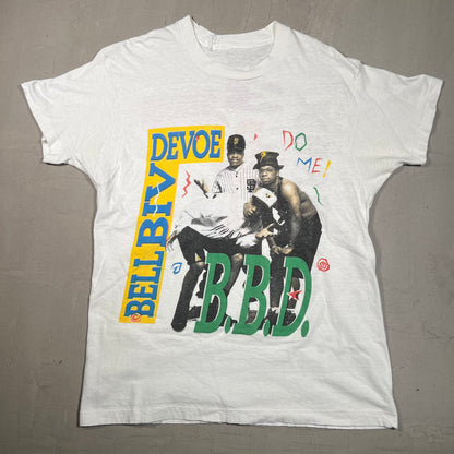 1990s Bell Biv Devoe "Do Me!" White Tee Size Medium USED v16082