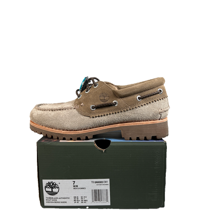 Timberland 3 Eye Lug Handsewn Boat Shoe Oacker Santa Fe (2025) Size 7 USED s22828
