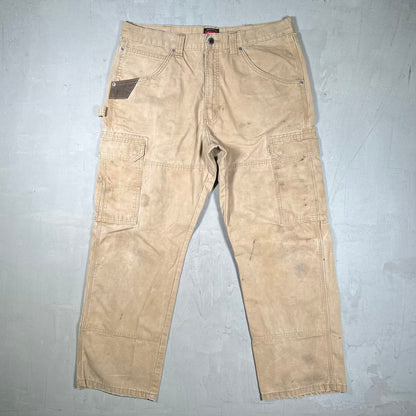 Wrangler Khaki Workwear Cargo Pants Size 36x30 USED v20394