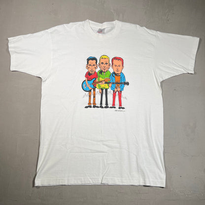 1996 Everclear 3 Band Members White Tee Size XL USED v14662