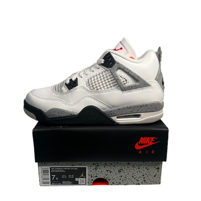 Jordan 4 White Cement (2025) Size 7y NEW s17592