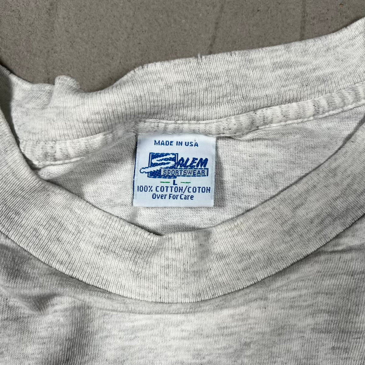 1994 New York Rangers Stanley Cup Light Grey Tee Size Large USED v20245