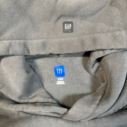 Yeezy Gap Double Layer Thick Grey Hoodie Size Large USED x16880