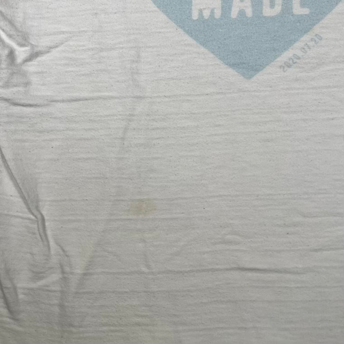 Human Made Blue Heart White Tee (2020) Size Large USED x18535