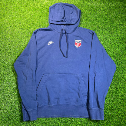 Nike USA Blue Hoodie Size Medium USED v18803