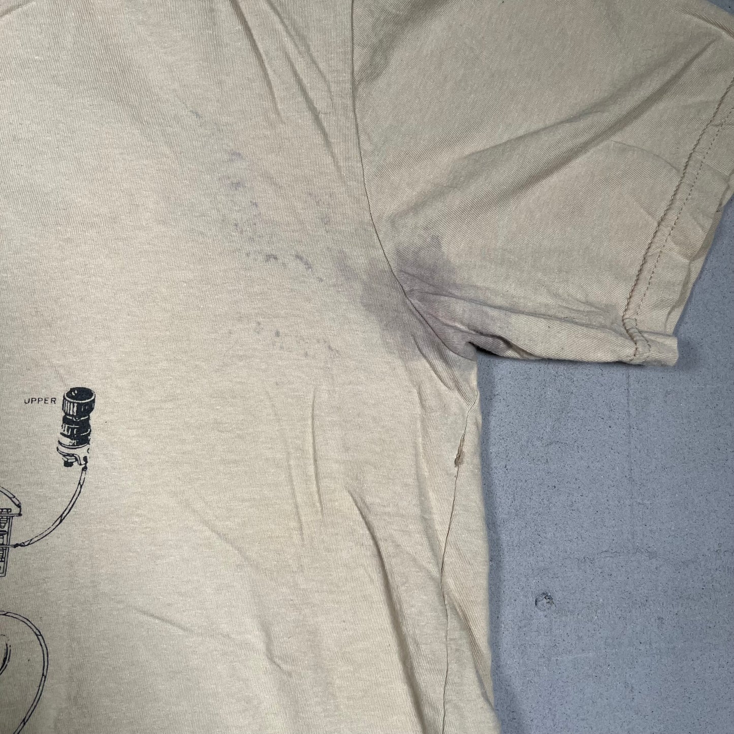 Brooklyn Industries Khaki "Homemaker" Tee Size XXL USED x17275