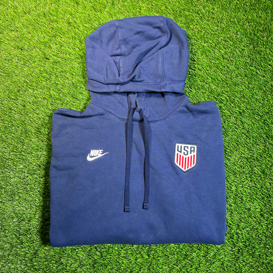 Nike USA Blue Hoodie Size Medium USED v18803