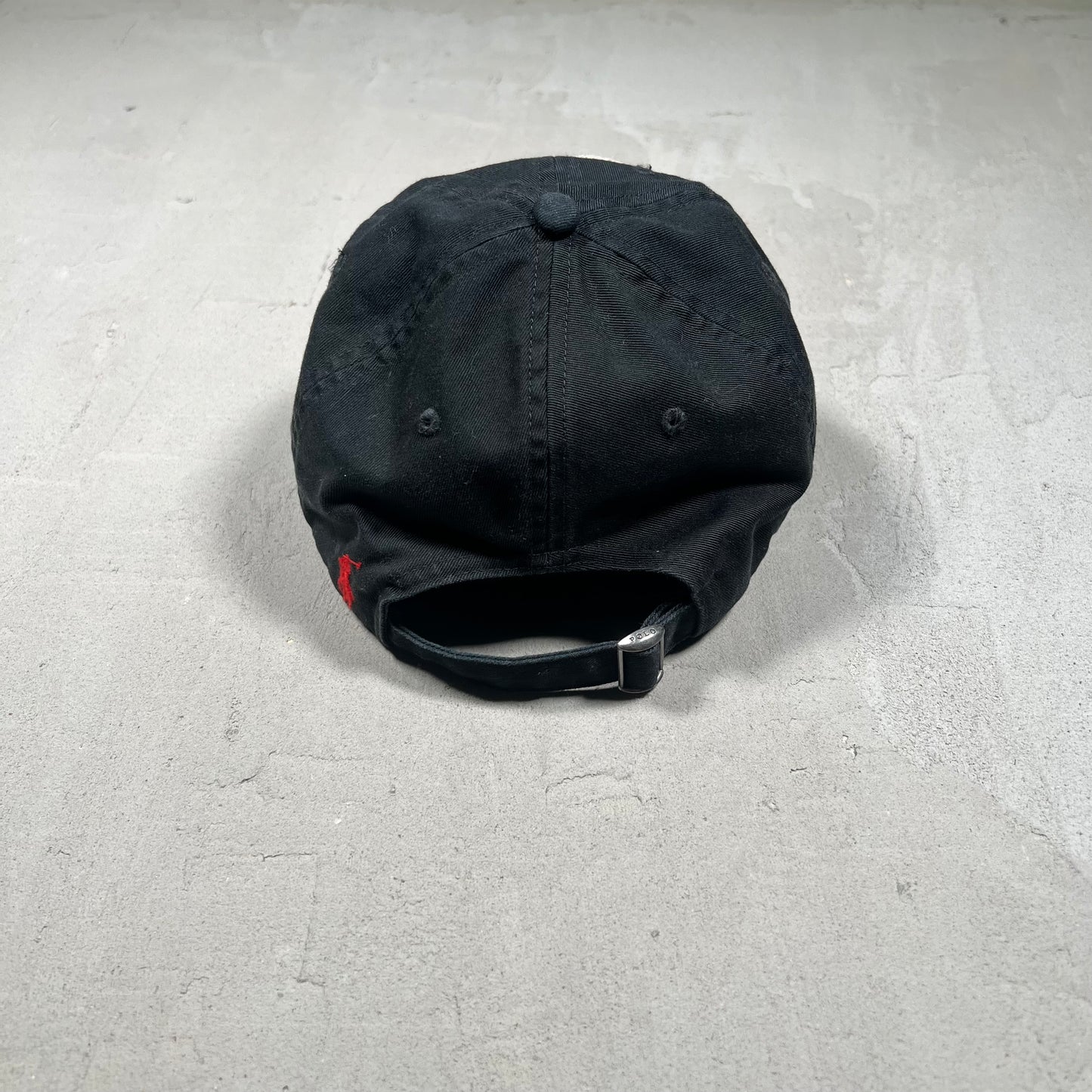 Polo Ralph Lauren Black Logo Hat USED v19202