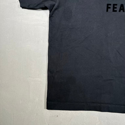 Essentials Fear of God FOG Black Monochromatic Tee Size Medium USED x18649