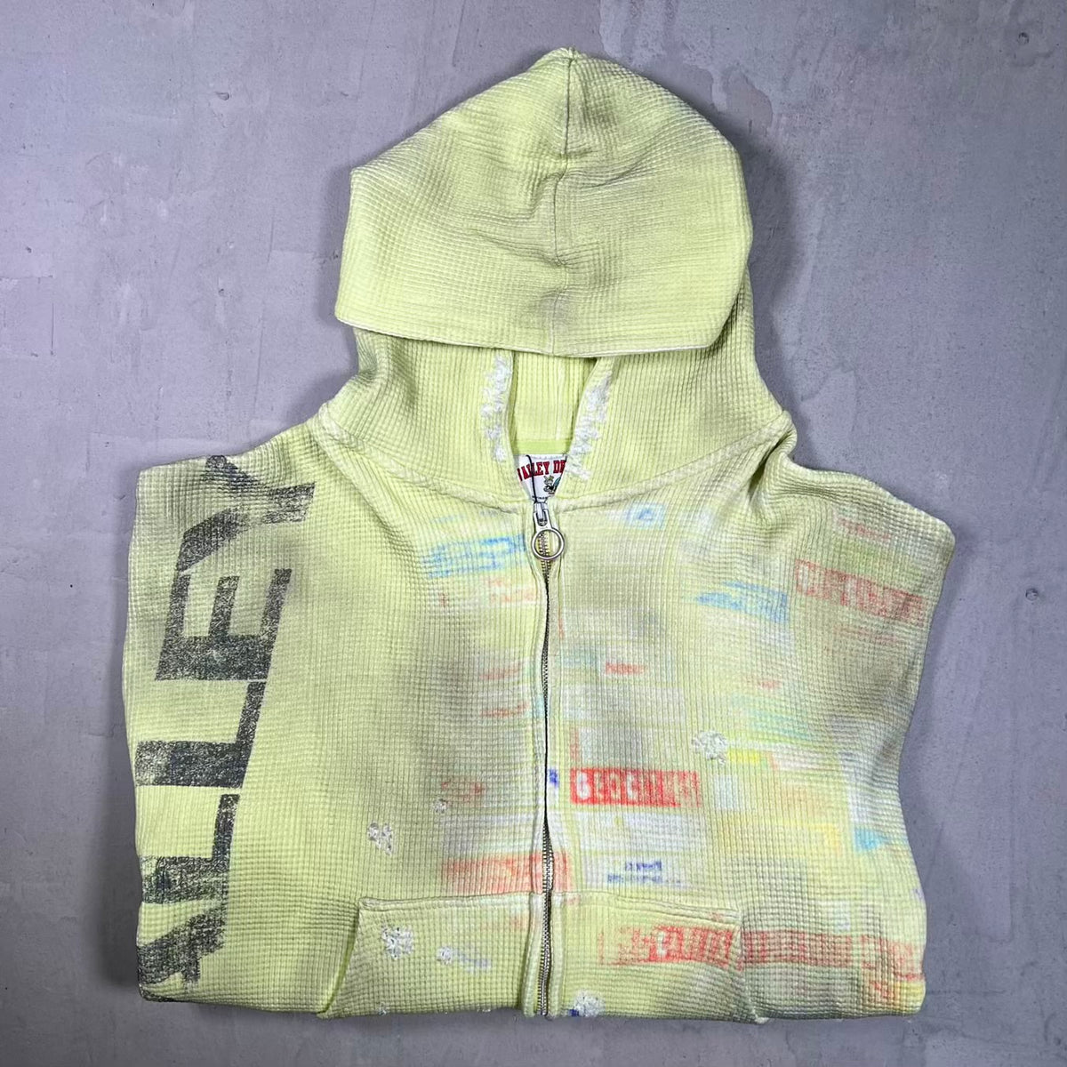 Vale Glitch Thermal Zip Up Hoodie Size Large NEW x18509
