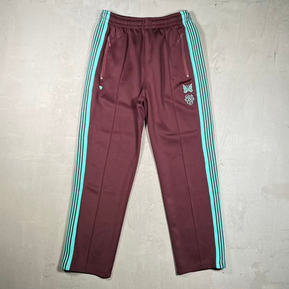 Needles Girls Don't Cry Maroon/Turquoise Track Pants Size Medium USED x18913