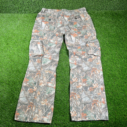 GV Gallery Raspberry Hills Real Tree Cargo Pants Size Large USED x14473