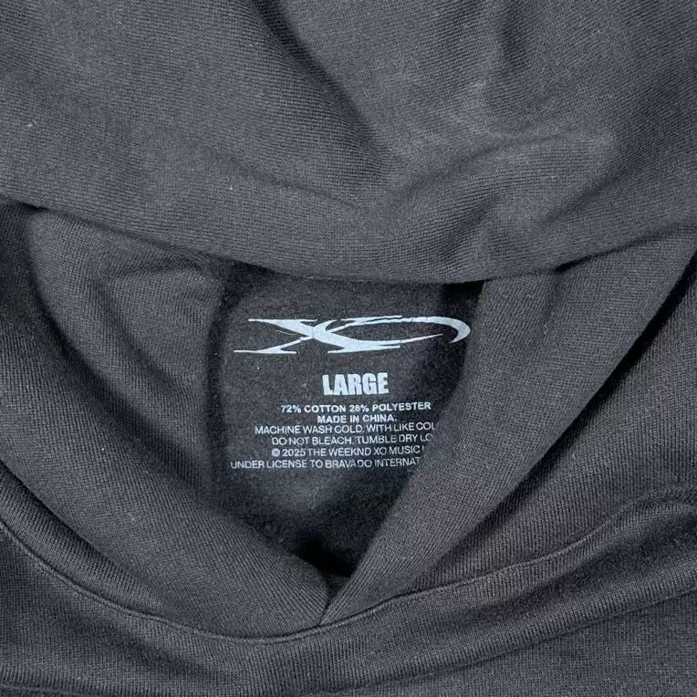 The Weeknd Playboi Carti Hurry Up Tomorrow Black Hoodie Size Large USED x18284