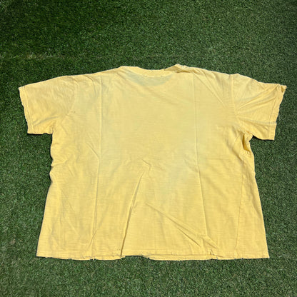 GV Gallery Raspberry Hills "Macker" Faded Yellow Tee Size Large NEW x13765