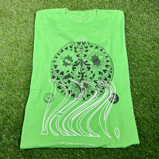 Kendrick Lamar Dam 2017 Green Tour Tee Size XL USED x14530