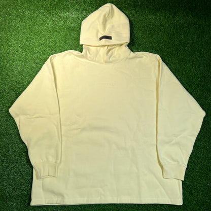 FOG Essentials Felt Logo Yellow Hoodie Size Large NEW x16926