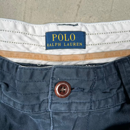 Polo Ralph Lauren Navy Blue Cargo Shorts Size 42 USED v20255