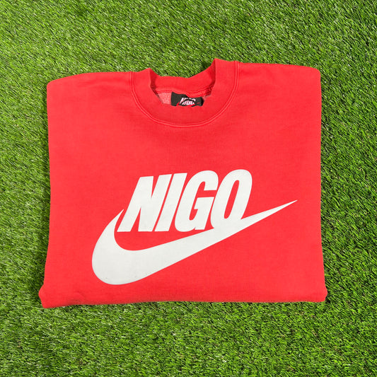 Nike x Nigo Red Crewneck Size Small NEW x15148