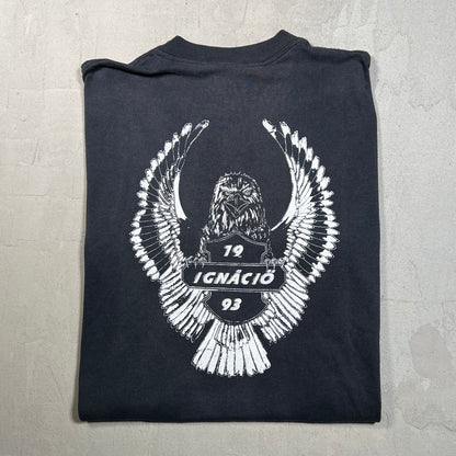 1993 3D Emblem "Ultimate Ride" Pinup Biker Tee Size Large USED v19478