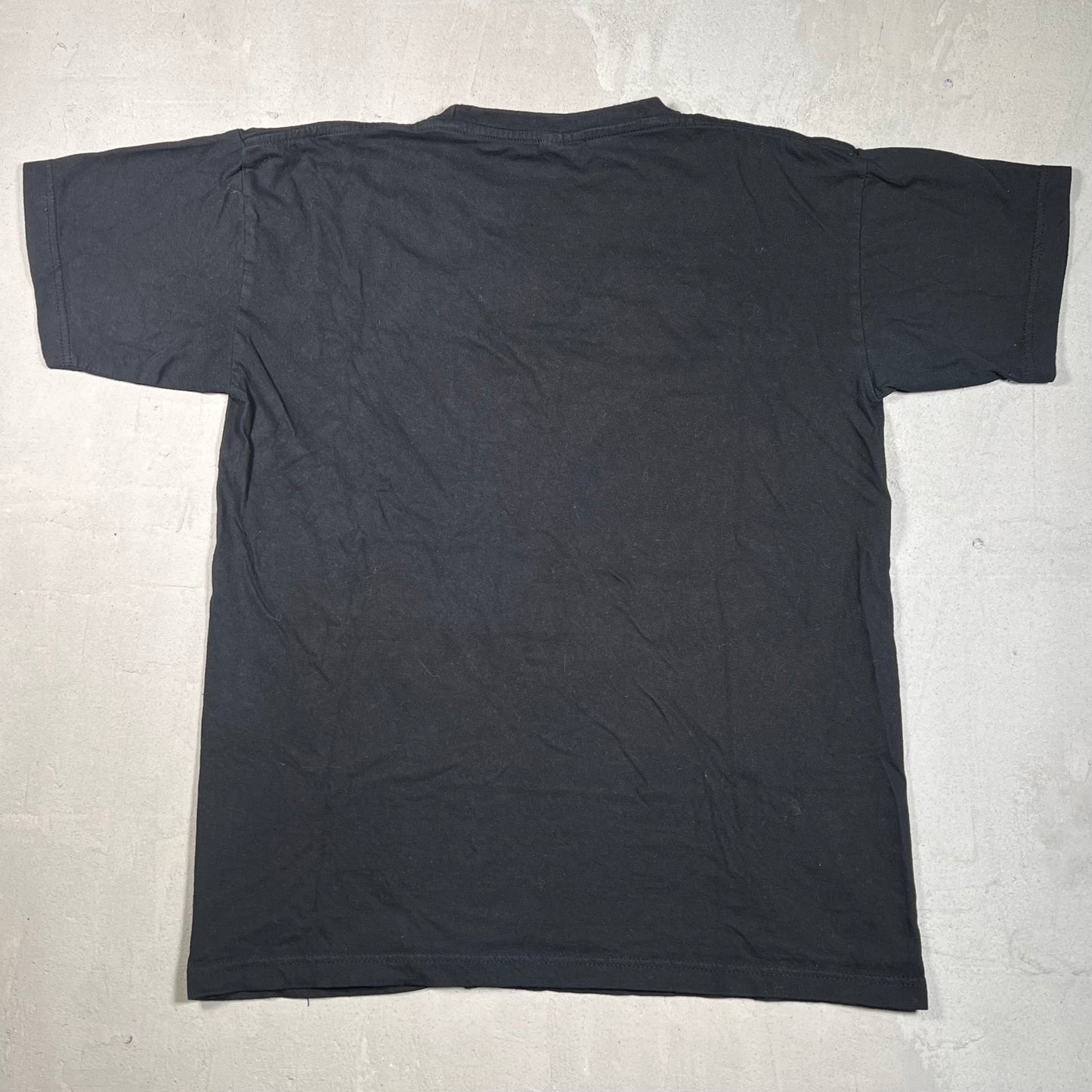 AssPizza "730 Printing" Black Tee Size Large USED x17437