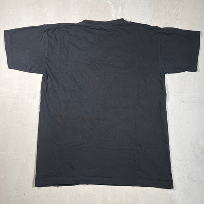AssPizza "730 Printing" Black Tee Size Large USED x17437