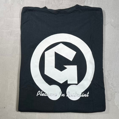 1990s Genitorturers Pleasure in Restraint Metal Rock Band Black Tee Size XL USED v20159