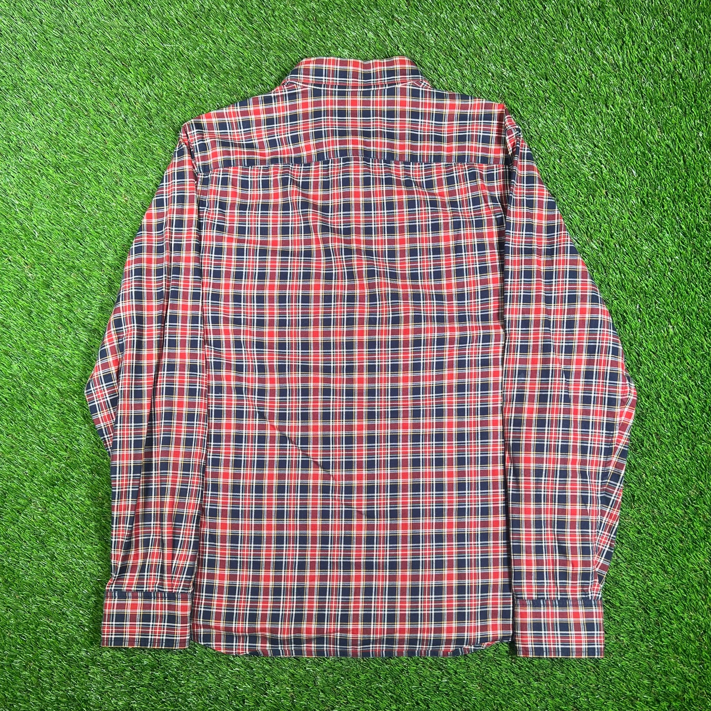 APC Lightweight Red/Blue Plaid Shirt Size Large USED x15715