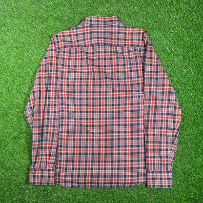 APC Lightweight Red/Blue Plaid Shirt Size Large USED x15715