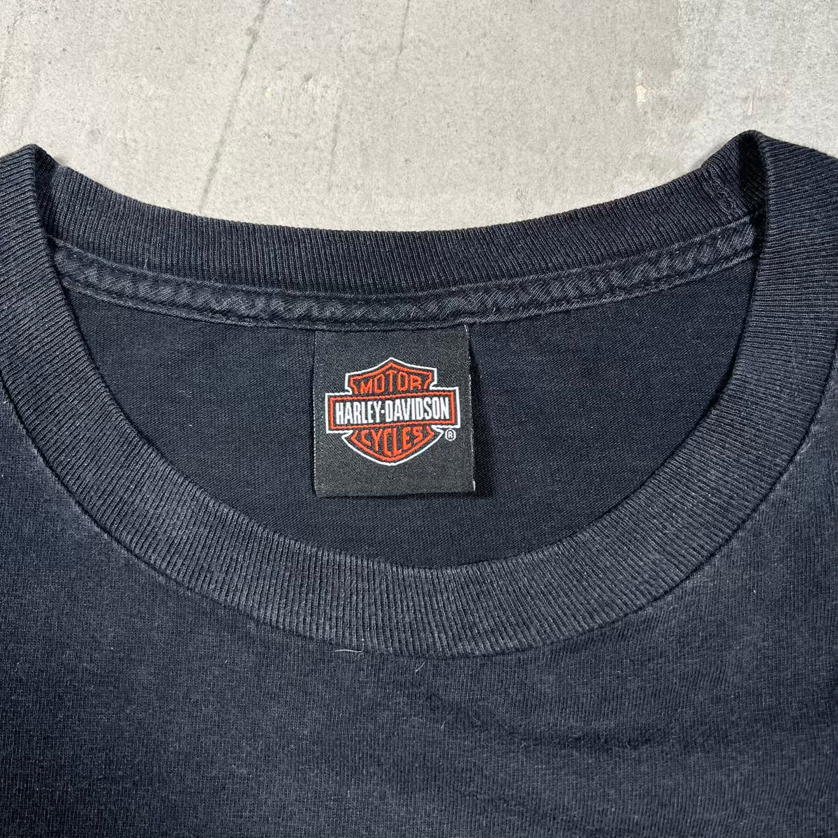 Y2K Harley Davidson Flaming Skull Black Longsleeve Size XL USED v20242