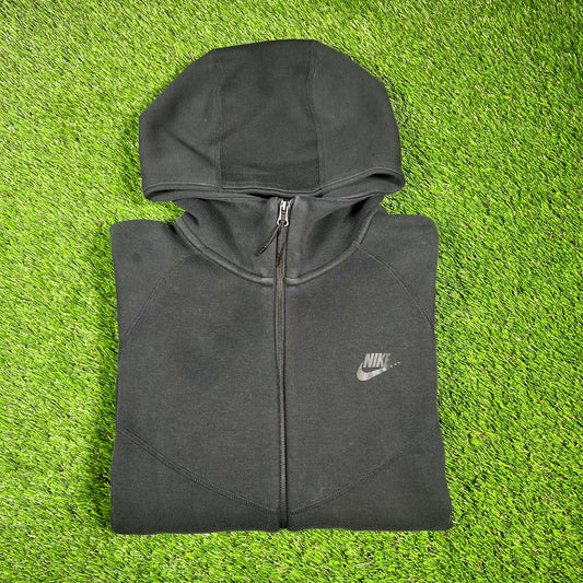 Nike Black Tech Hoodie Size Large USED v16563