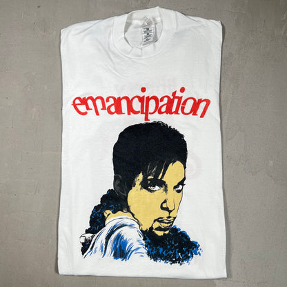 1990s Price Emancipation Liberty Love Sex White Tee Size XL USED v19241