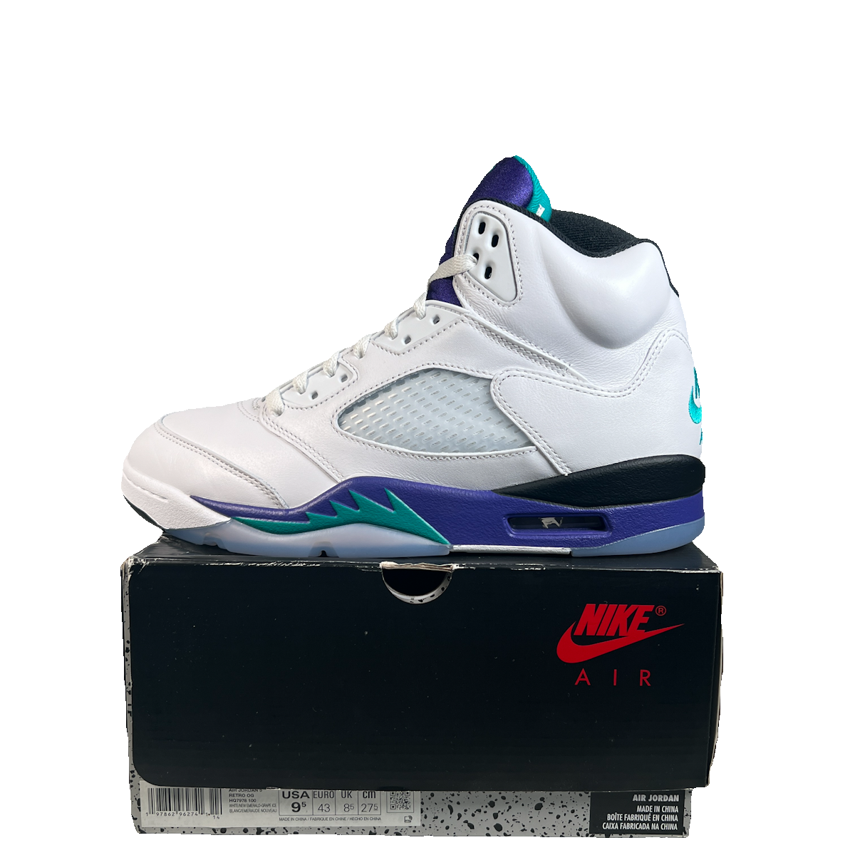 Jordan 5 Grape (2025) Size 9.5 USED s22965