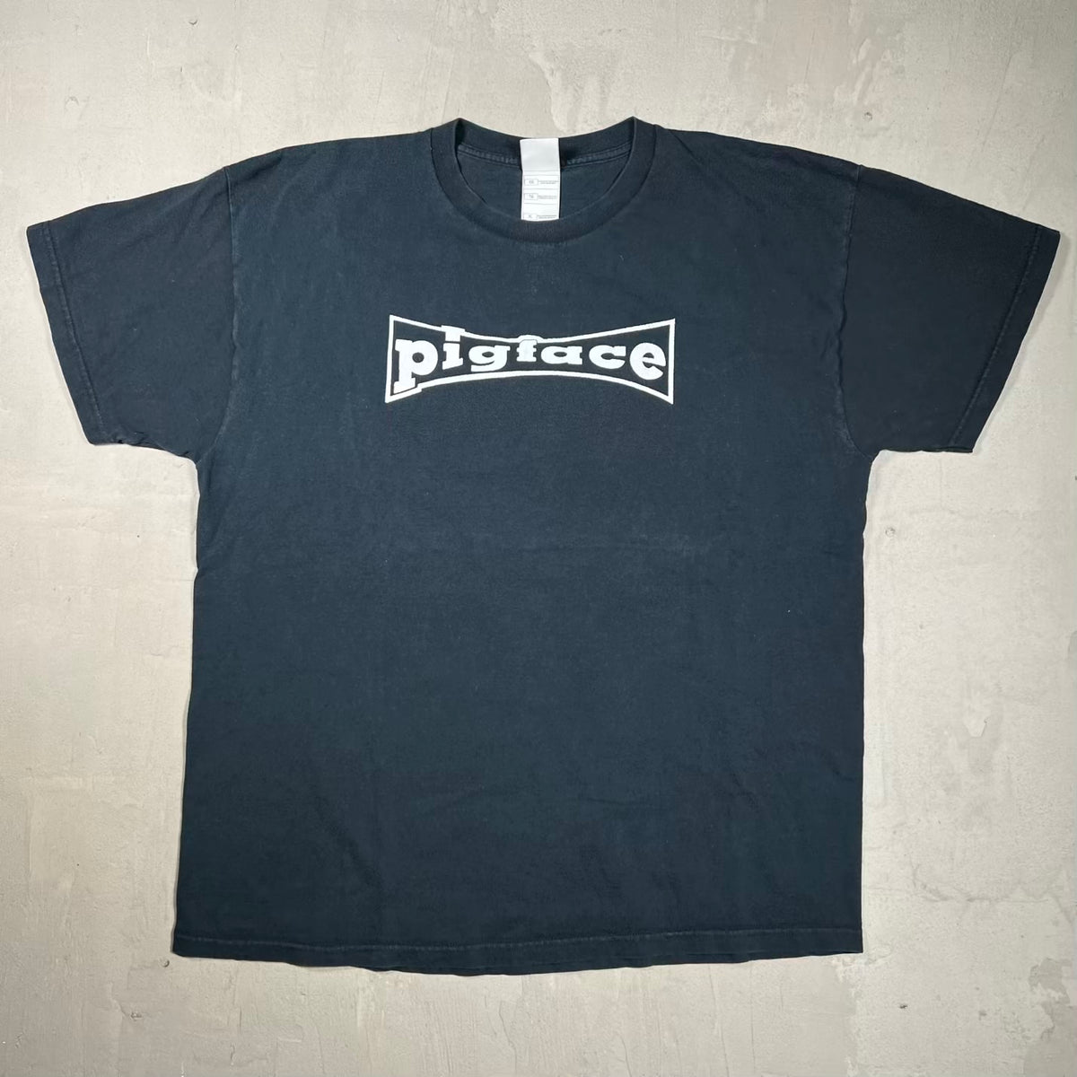 1990s Pigface Eat Shit Redneck Black Tee Size XL USED v20167
