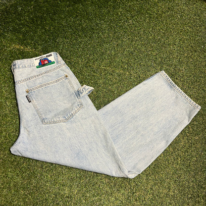 Stingwater Ready-to-Groe Blue Jeans Size Medium USED x14159