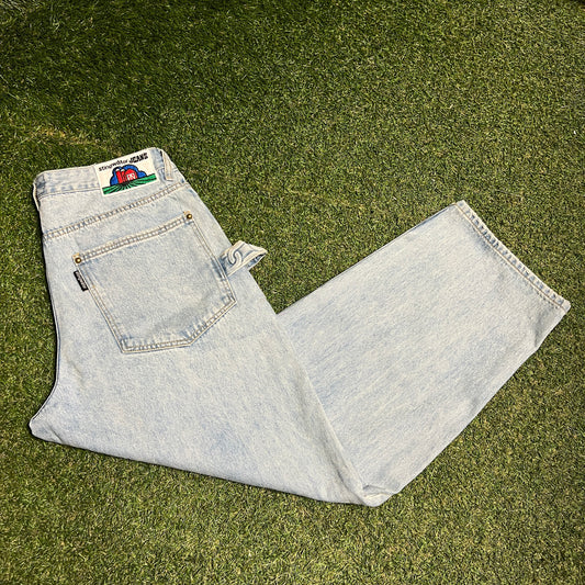Stingwater Ready-to-Groe Blue Jeans Size Medium USED x14159