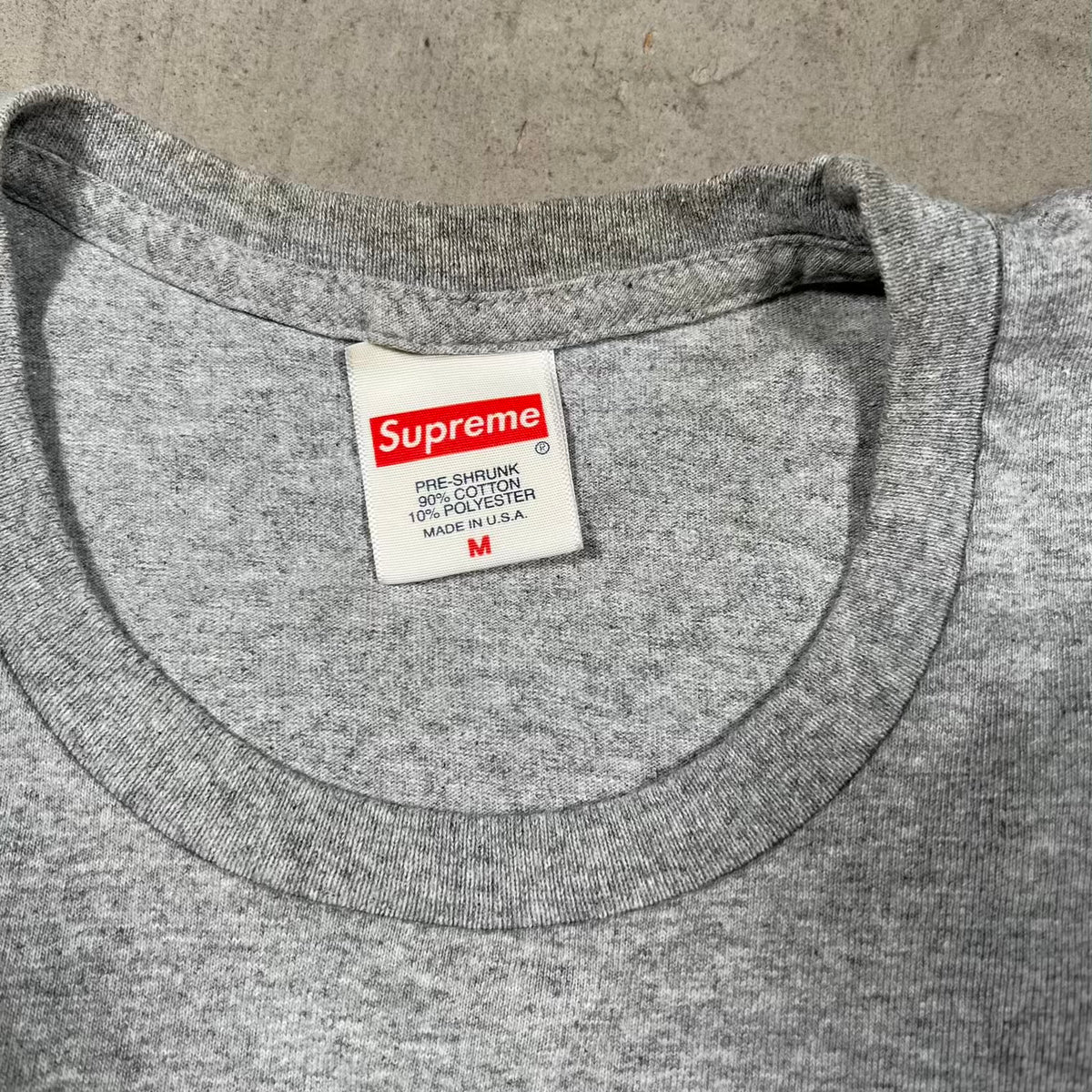 Supreme Arabic Logo Tee Grey (2023) Size Medium USED x18516