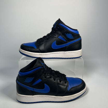 Jordan 1 Mid Royal (2020) Size 6y USED s17633
