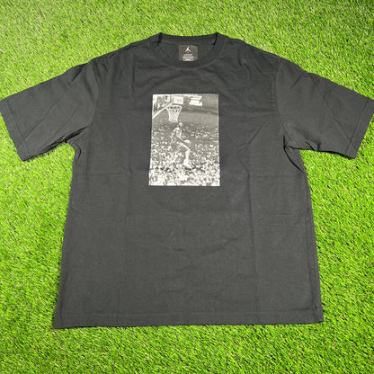 Jordan Union LA Jordan Dunking Black Tee Size Medium USED x14664