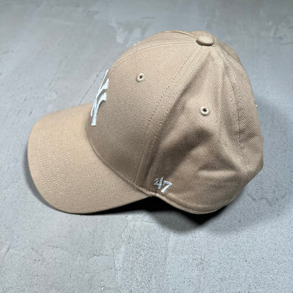 Hideen NY New York Yankees Tan Snapback USED x17552